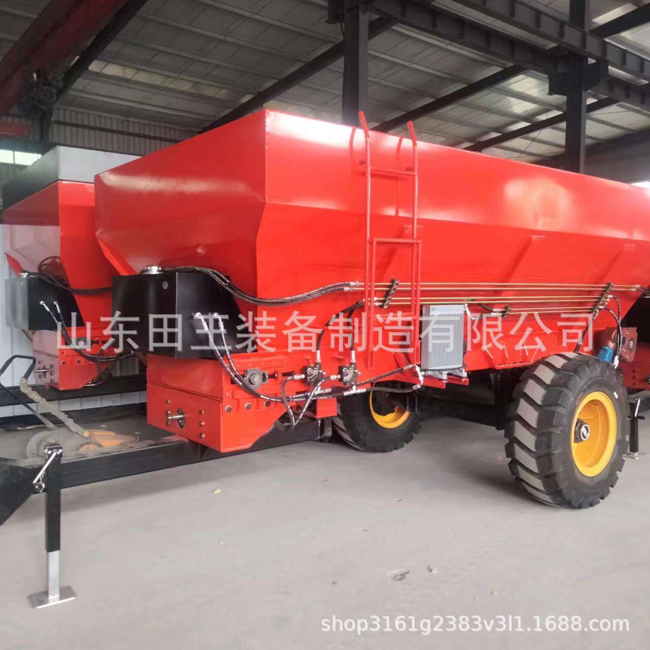 农家土杂肥撒肥机新款大型牵引式撒肥车 干湿粪便抛粪车 撒粪车
