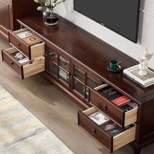 实木电视柜茶几北欧客厅家用现代简约电视柜收纳边柜茶几工厂直销