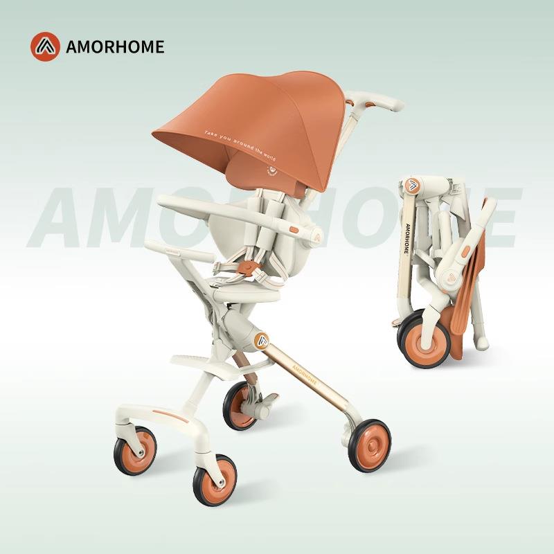 AMORHOME遛娃神器婴儿车推车可坐可躺遛娃神器高景观