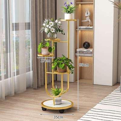花架子客厅落地式可移动轻奢感花架置物架阳台绿萝多层花盆架包邮