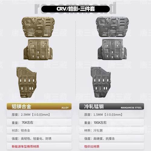 23款crv底盘护板三件套原装皓影发动机下护板改装油箱挡护板