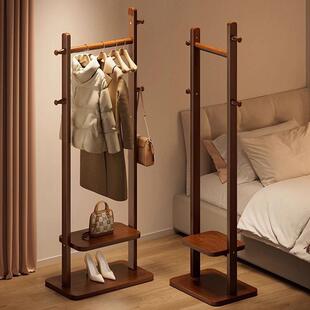 高级感衣帽架子落地挂衣架子晚上放衣服神器卧室次净门口客厅适合