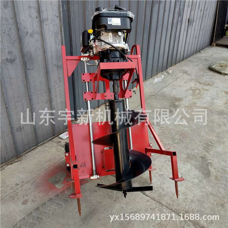 小型汽油挖坑机农用打孔支架型螺旋钻坑机大直径打孔机