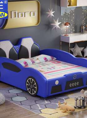 NRFQ081#儿童汽车床男孩大人床男童卡通多功能宝宝女孩跑车床小户