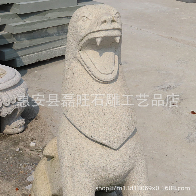 园林景观花岗岩石雕海狮海豹摆件
