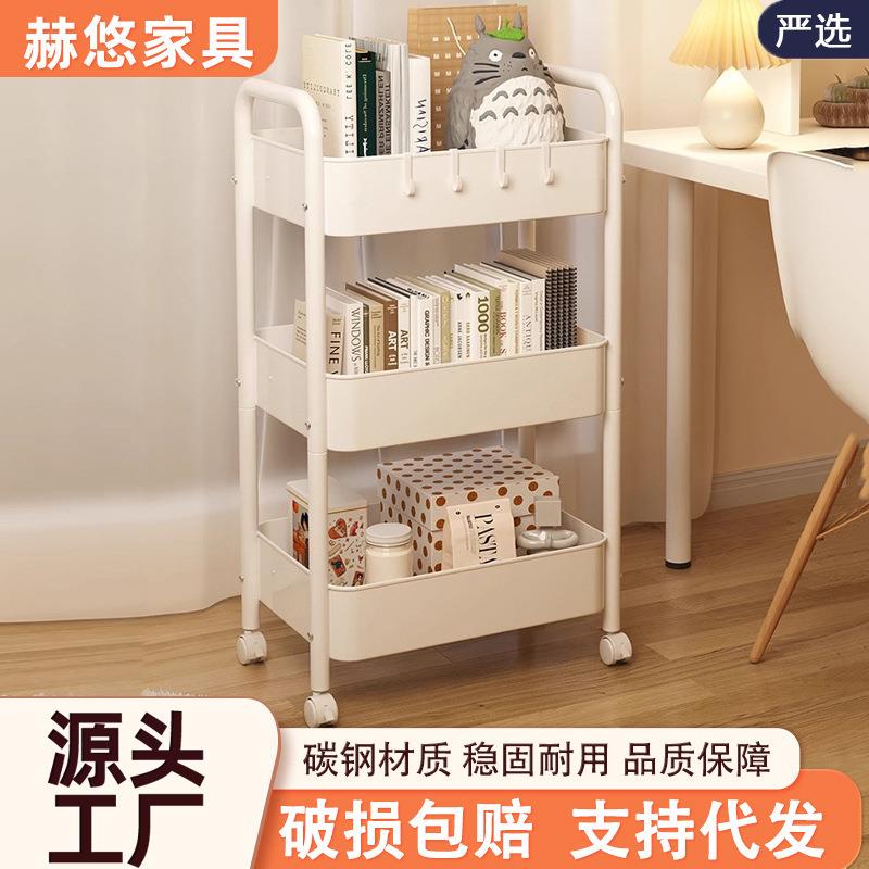 小推车落地多层浴室卫生间客厅夹缝储物收纳架子可移动置物架