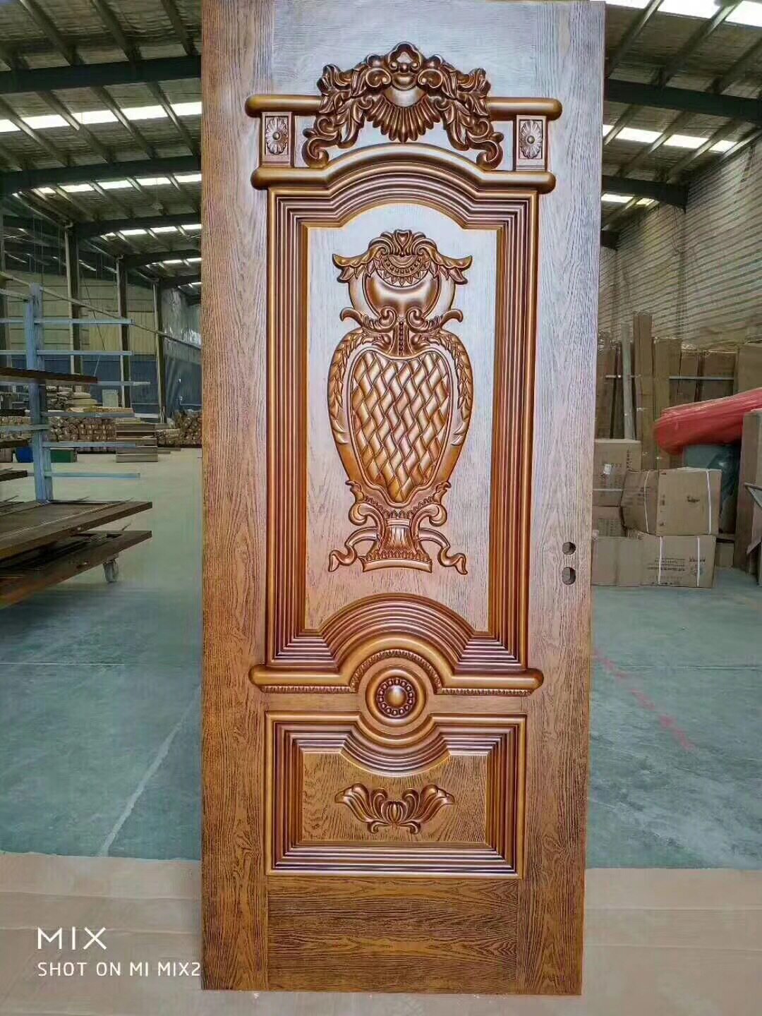 南京厂家生产支持中式豪华别墅仿古平开门烤漆欧式雕花门