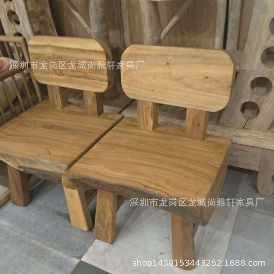 新款原生态家具实木餐椅简约樟木靠背椅客厅餐厅吃饭椅子工厂直销