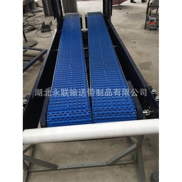可调双轨输送线链板输送机柔性输送机塑料链板传送带流水线