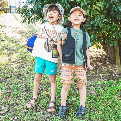 日单夏季新款童装休闲百搭圆领汽车印花纯棉短袖T恤上衣男女24313