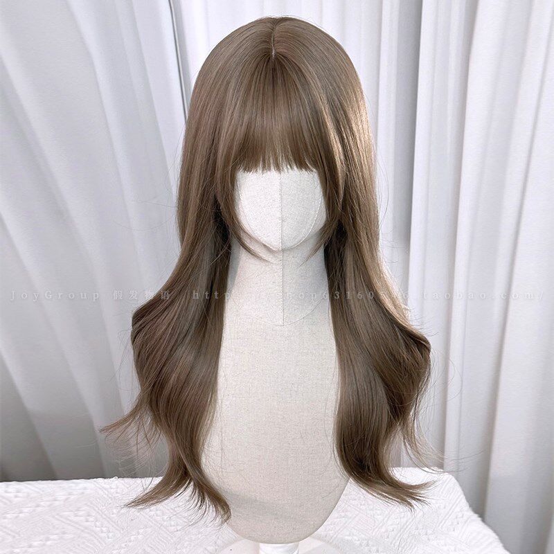 假发物语+ 淡颜佳人女长卷发自然可爱奶茶棕甜美日系优雅大小姐