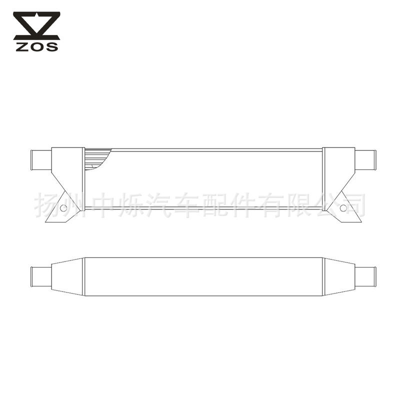 153*521*120mm 跨境改装汽车配件水箱中冷器封条式板翅式 通用型