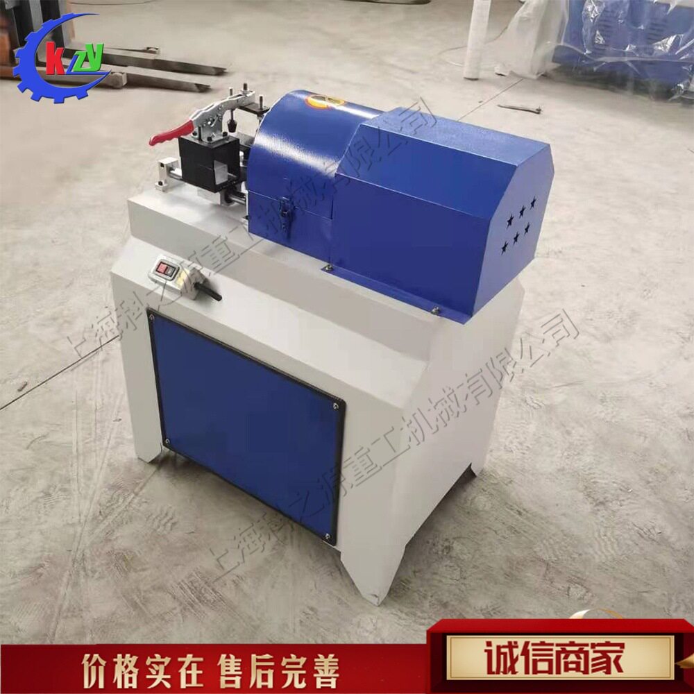 木工锹把杆倒圆机工厂圆木棒端头削尖机小型车间拖把杆平尖机