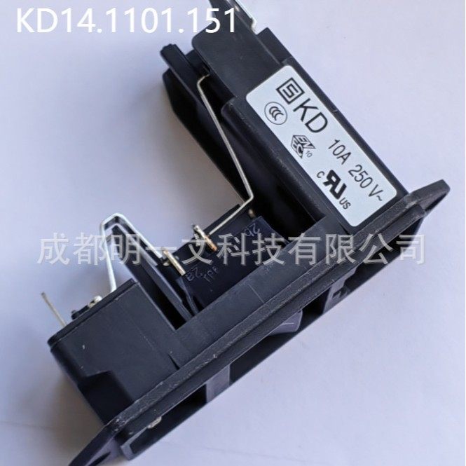 KD14.1101.151连接器C14插头全新 IEC面板125v 250V, 10A,
