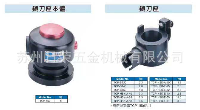 台湾精品锁刀座360度旋转工件支持件五金配件TCP-150/BT30-50