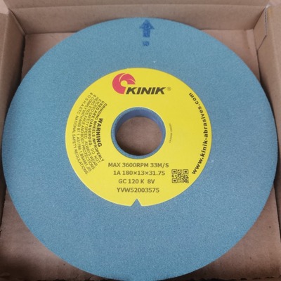 批发中国砂轮KINIK金力砂轮绿碳绿色GC90H180*13*31.75 220H 320H