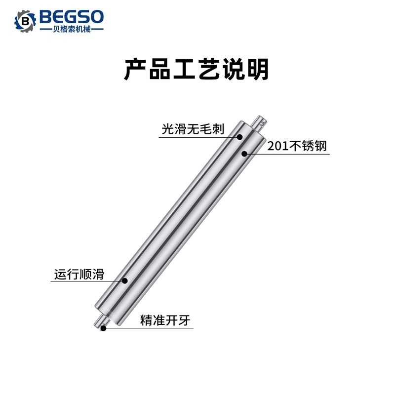 速发直径5mm从动滚筒滚筒轴传送带输送机滚子杆流水线从动滚轮