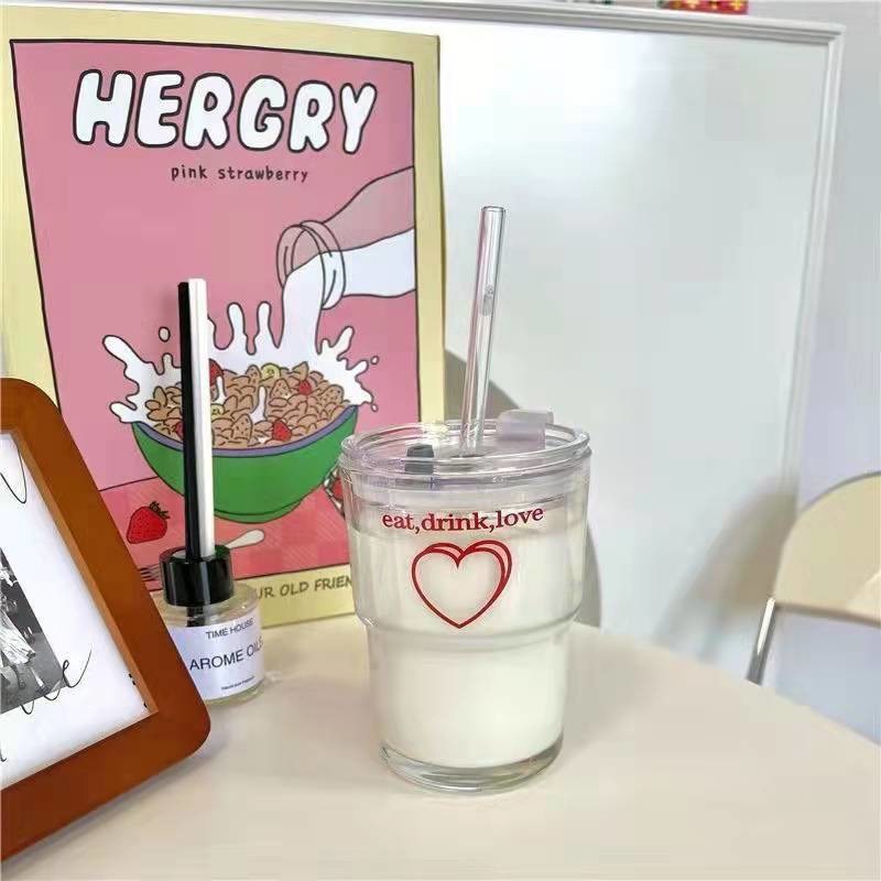 速发风奶颜值牛管杯 吸奶杯带盖杯随行吸管杯高茶杯子