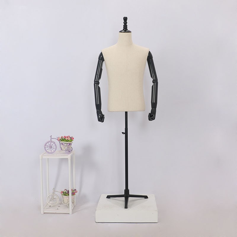 速发模特男服装店模特西服展示婚纱半身模特道具服装男店模特挂手