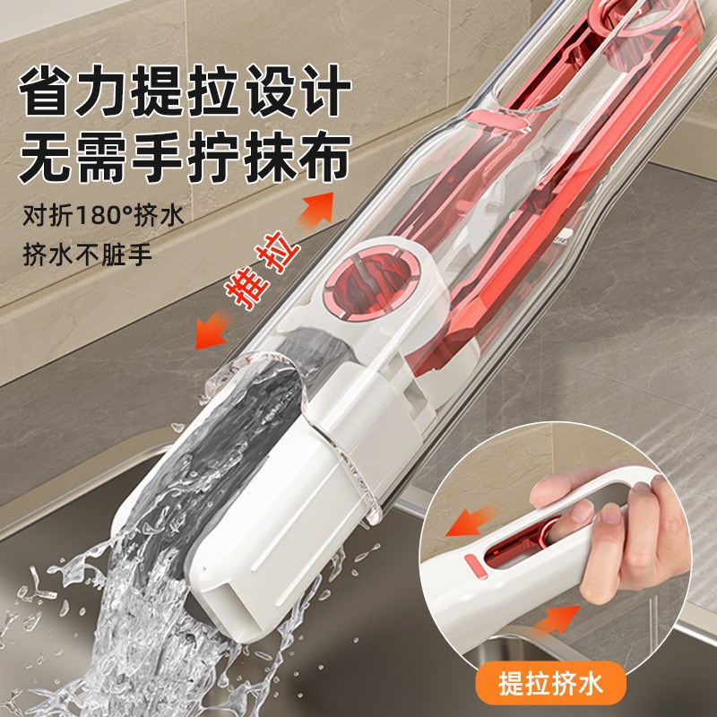 速发多功能桌面拖把迷你小拖把手用免手洗家持卫叠式折生间夹缝吸