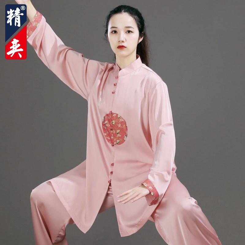 速发太极服拳新款高端长气武术表演服男中洋款太极装练功服