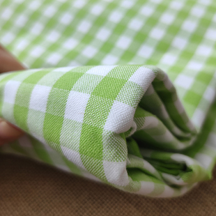 速发(高货)精梳棉老粗清件单枕套布新小格子加密防滑