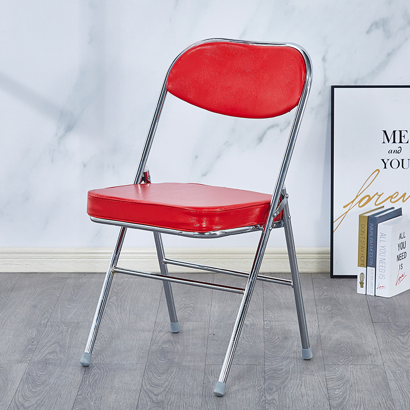 速发简易凳椅靠背椅家用折叠椅子便携办公椅会议椅电脑子餐椅宿舍