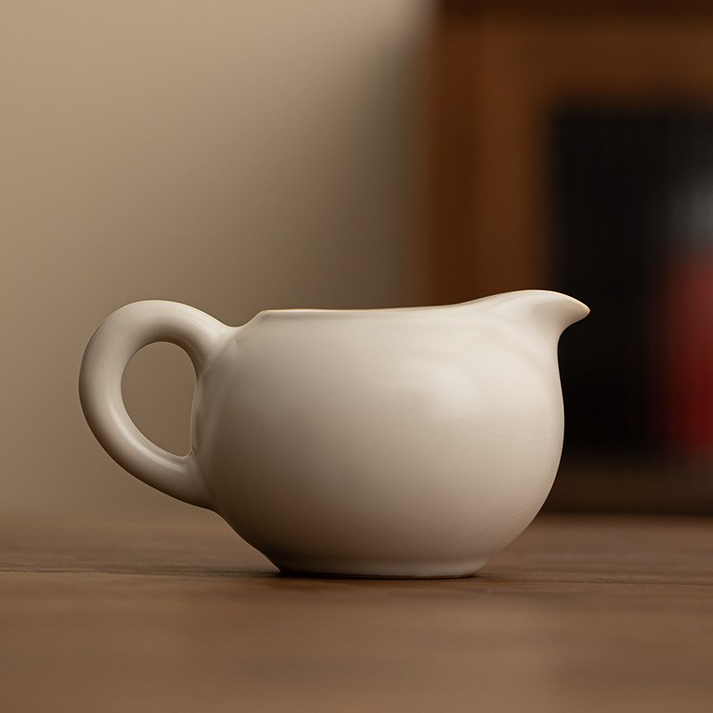 速发汝窑公道杯分茶器家用简约大号公开陶瓷公海茶道分茶杯片可养