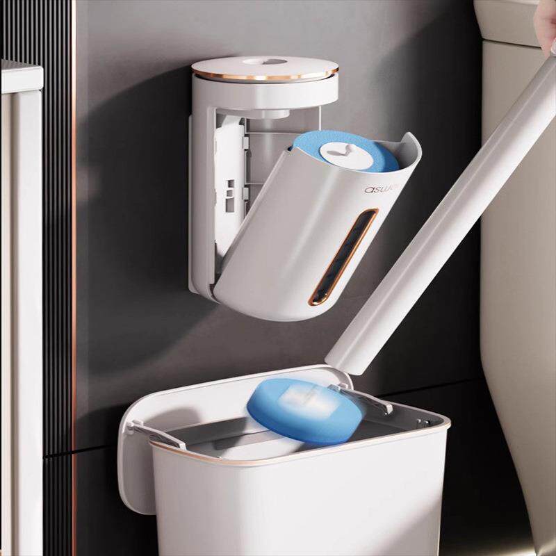 直销新款一次性马桶刷家用可抛海绵清洁刷卫生间专用可替换刷头洗