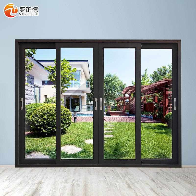 直销新款80-80两轨推拉门断桥铝重型推拉门客厅阳台平移门极窄铝