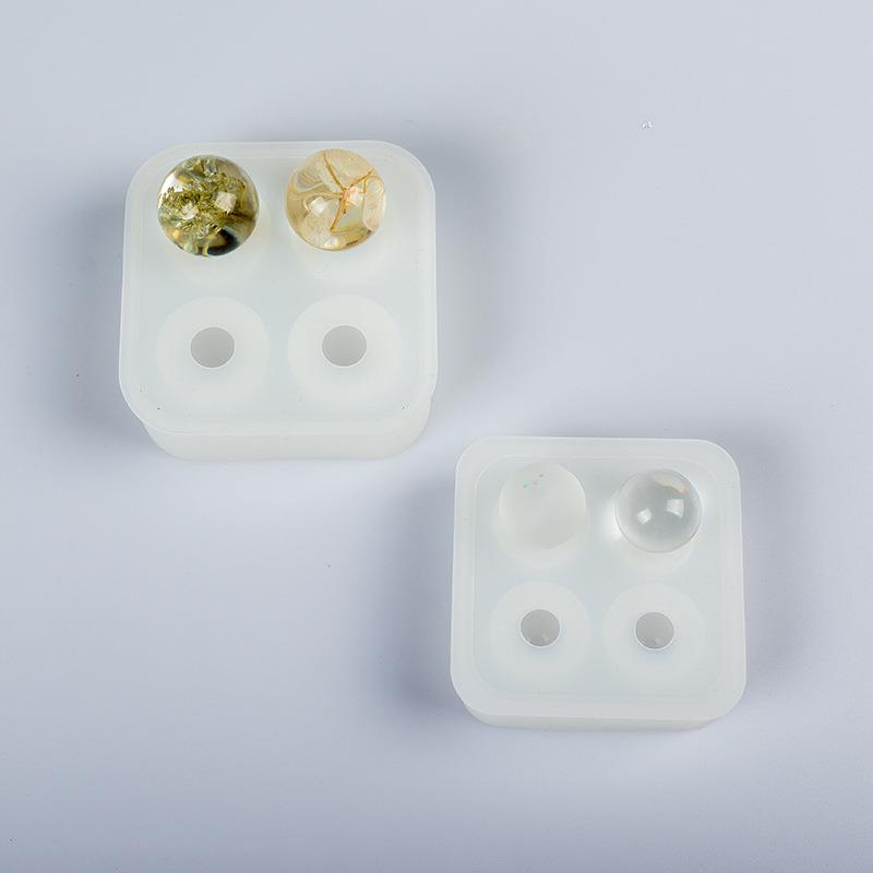 直销新款水晶滴胶立体球硅胶模具免打磨手工圆球模具挂件 装饰品