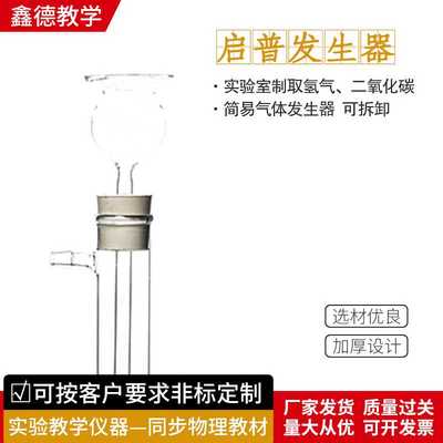 新款直销简易气体发生装置启普发生器 二氧化碳制取装置教学仪器8
