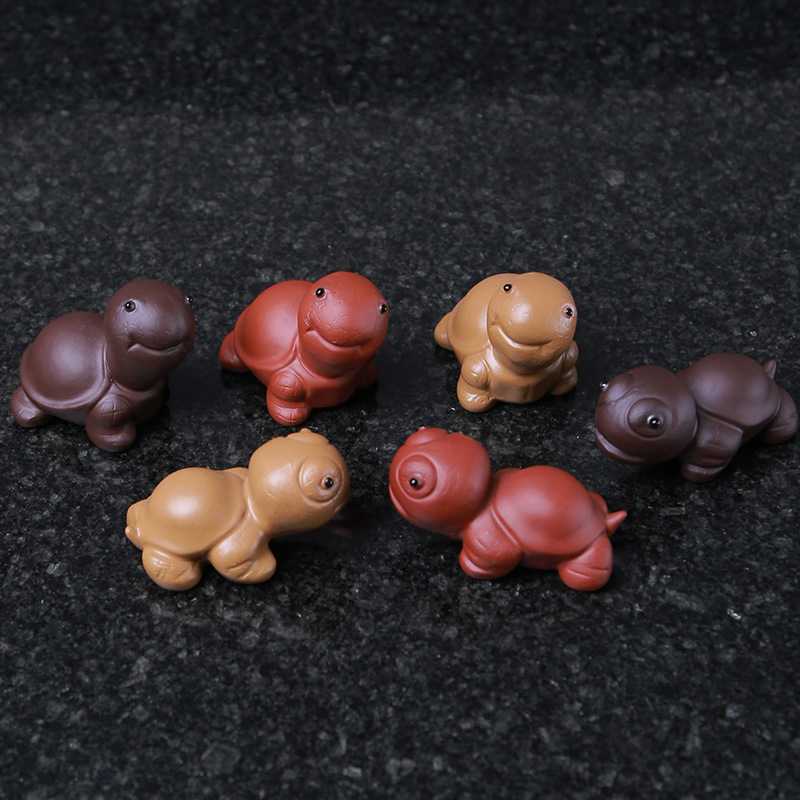 新款直销紫砂茶宠摆件可养小乌龟个性创意茶桌茶具可定logo创意茶