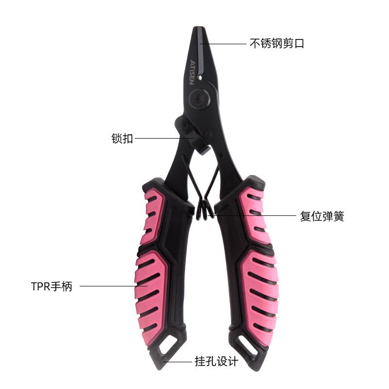 直销新款工厂现货跨境热销运动户外路亚钳不锈钢钓鱼钳剪线钳钓鱼