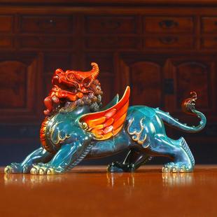 厂家关全铜办貔貅摆件室DDP一对招财皮丘家居客厅玄装 饰品公摆设