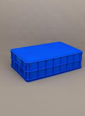 料周箱大浅箱巨龙箱塑一米蓝色转周转箱特加OKX厚号大塑料箱