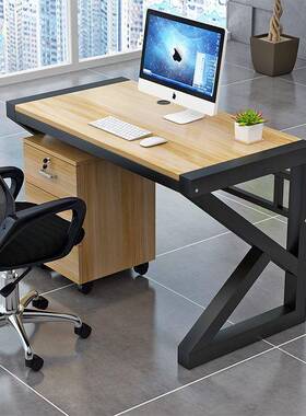 职员办公桌电员脑工桌工工44684位桌简桌易双人办公椅组合工位桌