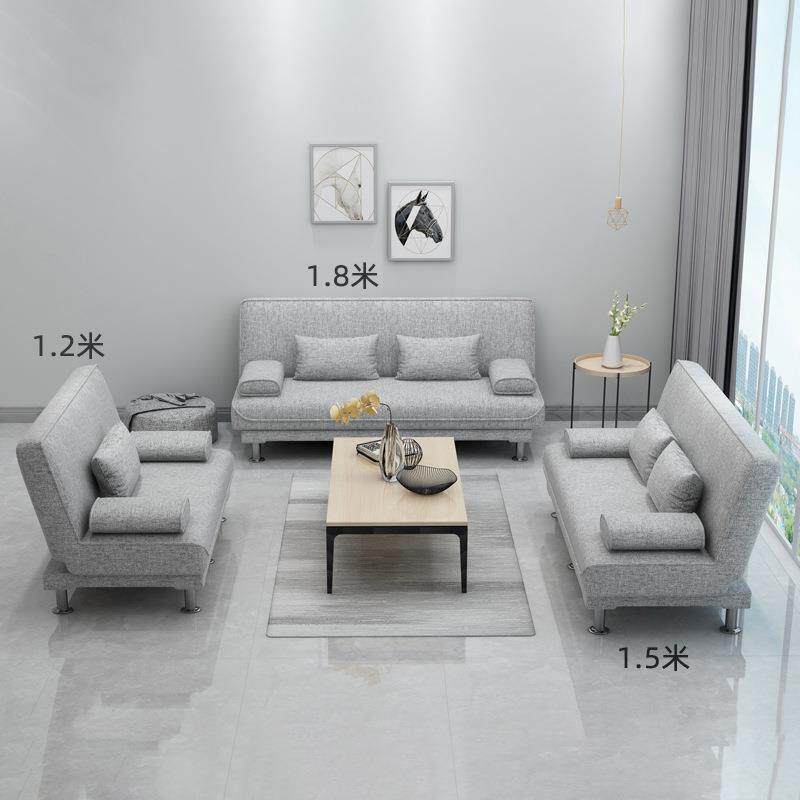 沙发房床两用简易可折叠多功小能双人三人户型客厅CEE租懒人布沙