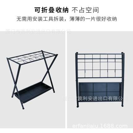 铁艺雨伞架子商务简约雨伞架子雨伞放置架大堂酒店伞收纳架可折叠