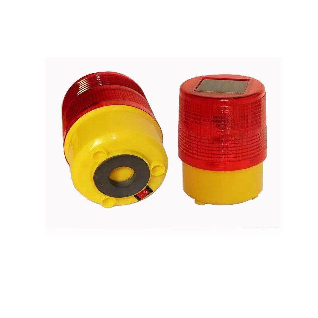 太KMN阳间能它地圆形爆闪小警示灯夜工施工安全警示闪光灯其默认