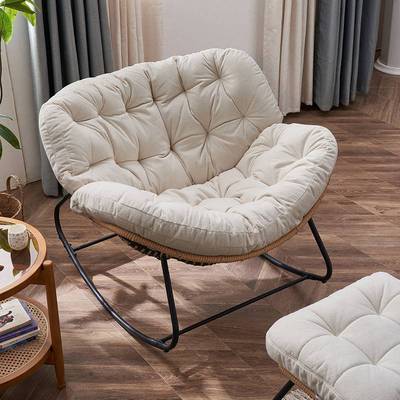 红躺椅阳台家用摇摇摇椅沙发单人客厅发家沙发懒人双人网大人新款