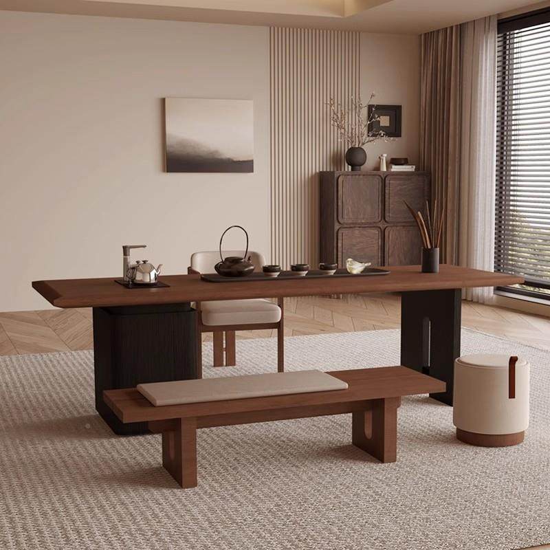 中古风实木喝茶组合家用茶台2025新款高MQT端办小公椅室桌大板泡,商业/办公家具,茶台/茶桌,淘宝优惠券,粉丝福利购,淘宝优惠卷