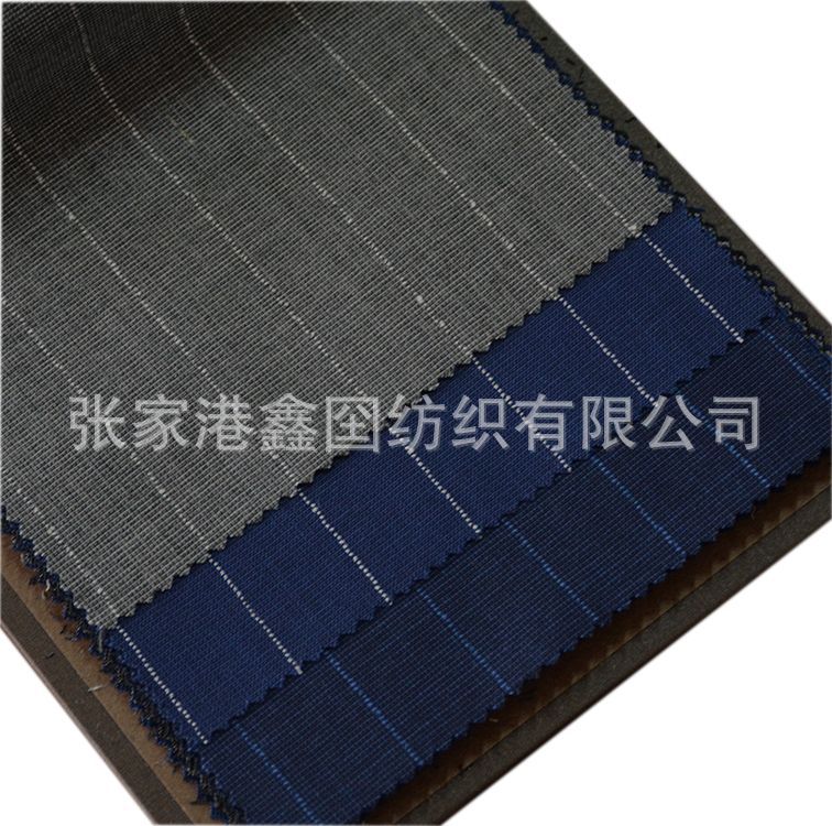 70%羊毛意式精纺条纹花呢面料