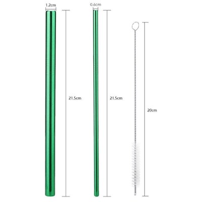 现货速发5/set Stle Steel Straw t ikig Strght Bed