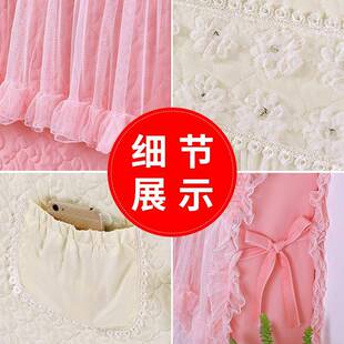 0J0唯美蕾丝床头罩皮套床保套防尘罩床公F76SSS95头套床靠护背软