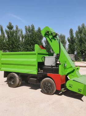 牛粪圈全自动铲车新款型小动三轮清粪车地面粪PZX电便清理刮粪运