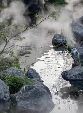 外然黑鱼山石英石日式室内庭院流水园林池假山造景石241016水景天