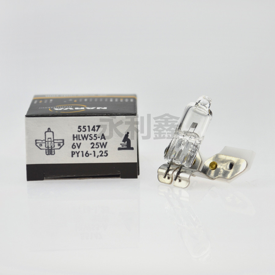 NARVA 55147 6V 25W 金属片灯泡,ZEISS显微镜米泡,HLWS5-A 6V25W