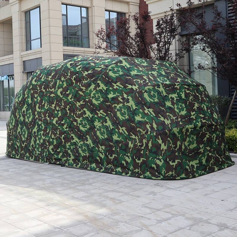 半自动移动折叠伸缩车库防晒阻燃汽车停车棚加厚加棉保暖车罩户外