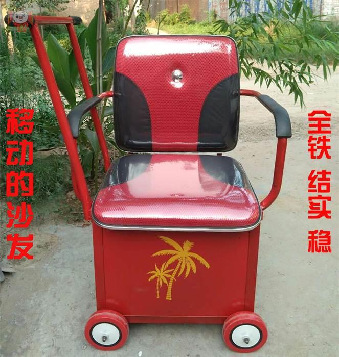 老人助力四轮可坐购物手推车